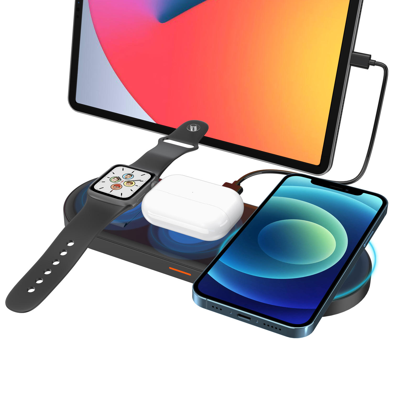 Mobile Checklist 3-in-1 Magnetic Wireless Charging Station